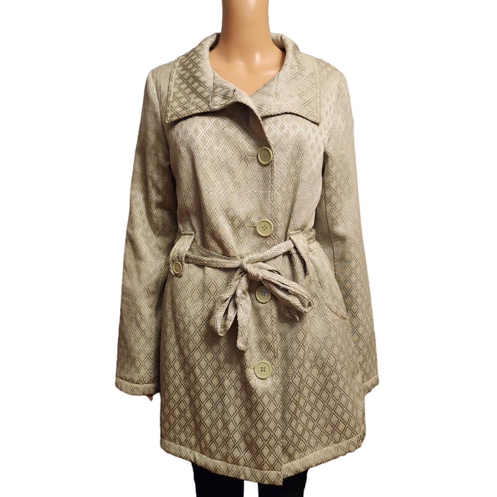 Industry Light Green Belted Spring Jacket M